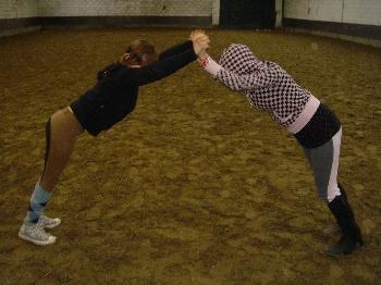 Justine & nouk @ manege ^^ ik ben de kotjestrui :'D