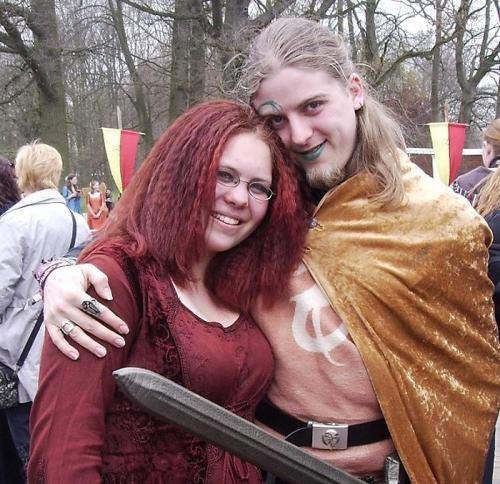 En dit was mun haar tijdens de elf fantasy fair ..sta samen met martijn op de foto ^___^