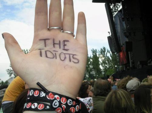 Een The Idiots Fan op Werchter Boutique.
