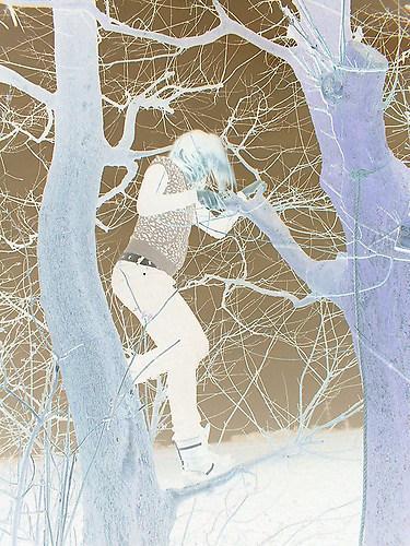 iiCk in de boom alleen ben ik verkleurd op paint