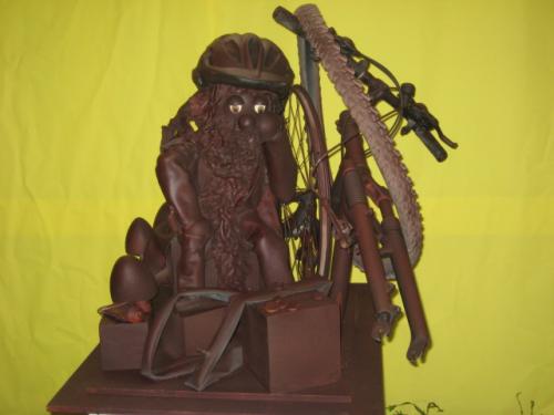 een chocoladewerk van op mijn broer zijn school