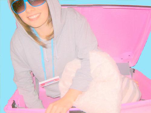 in een koffer ofsuuw...