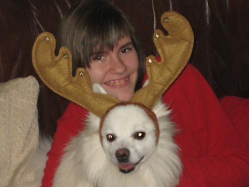 ik met mijn hond blacky