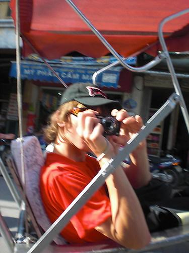 Jeroen, die mij zo nodig moest fotograferen toen ik een foto vn hem maakte.