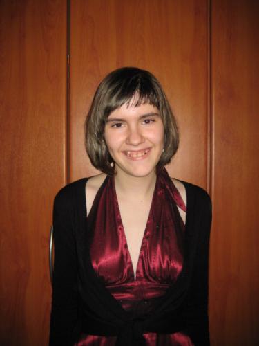 ik met mijn kleedje voor in wenen voor het ballet +ik heb het van mijn broer gekregen