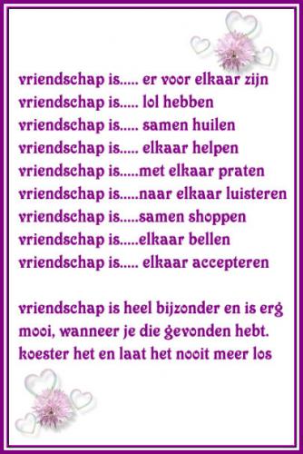 Vriendschaps gedichten <3