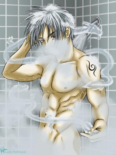 Kakashi in the shower