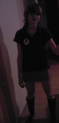 Tara hockeytrut met een t� kort rokje O.o