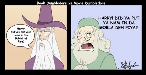Book Dumbeldore vs. Movie Dumbeldore