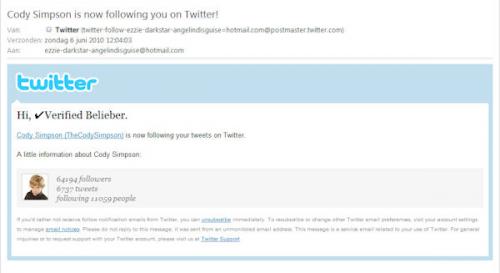 CODY SIMPSON volgt me op TWITTER!! :D