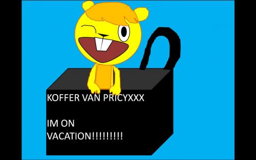 ik ben op vakantie in pricy's koffer wahoooooooo hup naar luxemburg