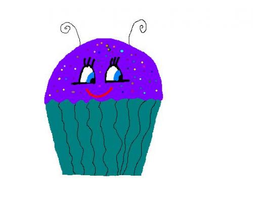 A cupcake,made by my of course!