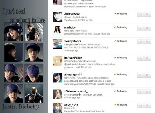 Seany Moore volgt me. - mijn followerslist