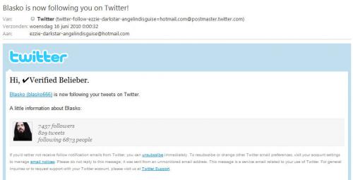 Blasko volgt me. - de mail