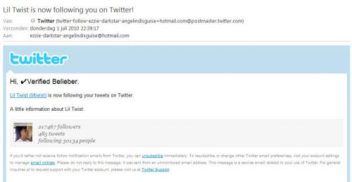Lil Twist volgt me. - de mail