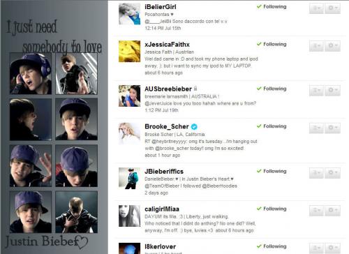 Brooke Scher volgt me. - mijn followerslist