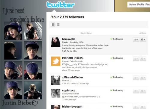 Blasko volgt me. - mijn followerslist