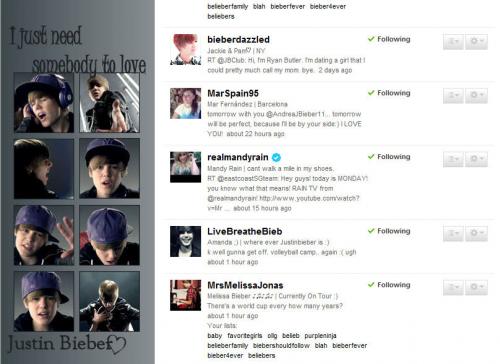 Mandy Rain volgt me. -mijn followerslist