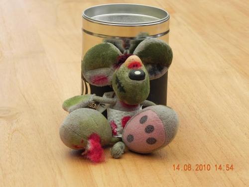 zelf gemaakte zombie-diddle