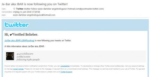 Ja-Bar volgt me, - de mail