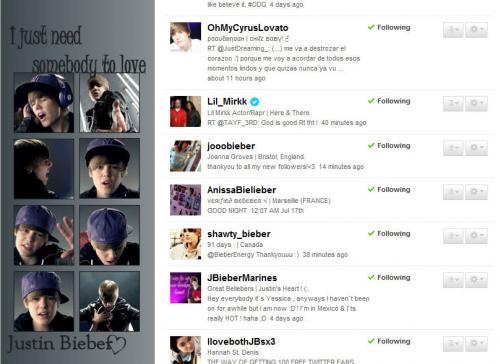 Lil Mirkk volgt me. - mijn followerslist