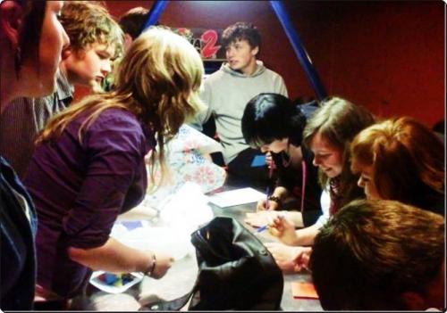 Maaike & Friends @ the bowling for Raquel's B-day.