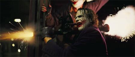 The Joker using a bazooka