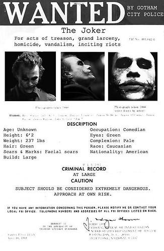 The Joker Wanted
