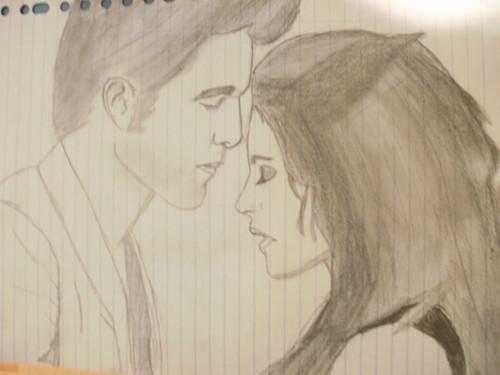 Bella and Edward, van the twilight saga.