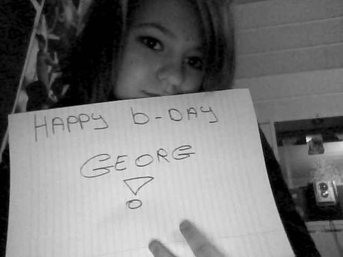 Voor Georg's verjaardag 31 maart. HAPPY B-DAY