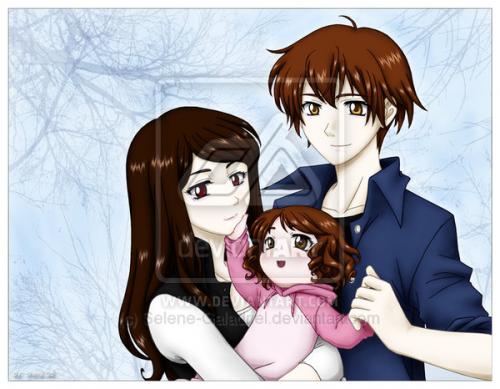 Edward, Bella en Renesmee