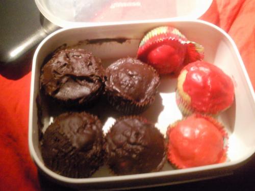 Muffins gemaakt met Sam :D