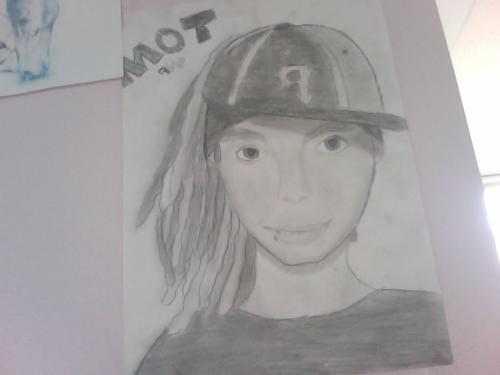 ghehe tekening van Tom, een beetje mislukt XD