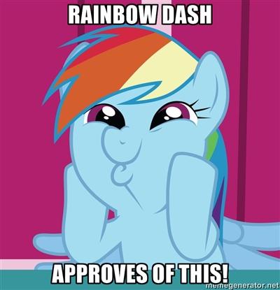 Rainbow Dash approves