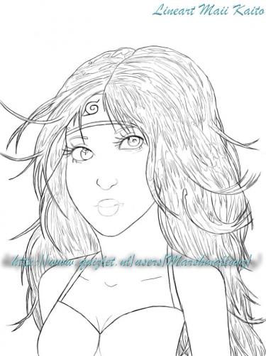 LineArt - Maii Kaito (Voor DesxTiny) <'3