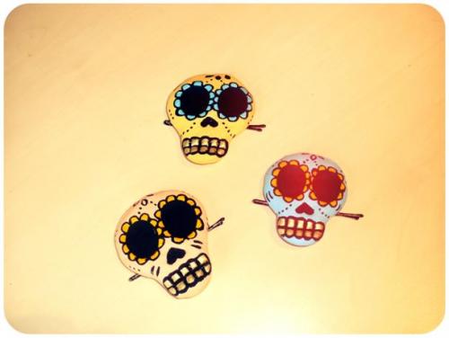 Zelfgemaakte sugar skulls inspired by Charlavail