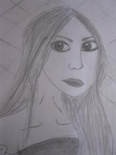 ik wilde selana gomez na tekenen maar dat is anders gelopen en zij is er uit gekomen