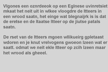 Probeer dit maar eens te lezen!