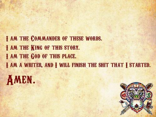 I'll be a writer soon