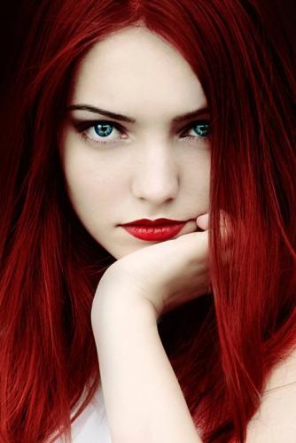 Katie with red hair