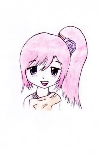 chibi meisje rood haar