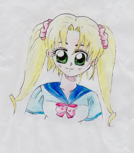 manga meisje blond origineel