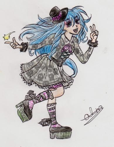 manga goth meisje 1