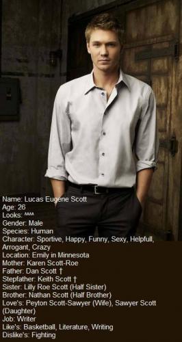 You Gave Me Roses and I Left Them There To Die ~ Lucas Scott ~ Scott/Sawyer Family