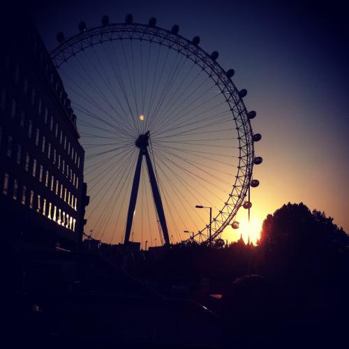 Sunset at the London Eye, London '13