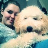 With my lovely doggie Dino.