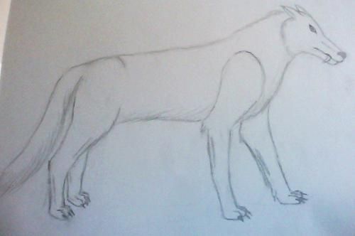 het moet teddy lupos in weerwolf-vorm voorstellen