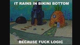 Bikinibottoms logic...